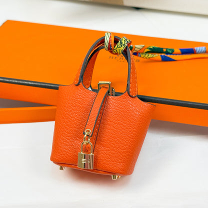 K7 Mini Solid-Color Bucket Bag