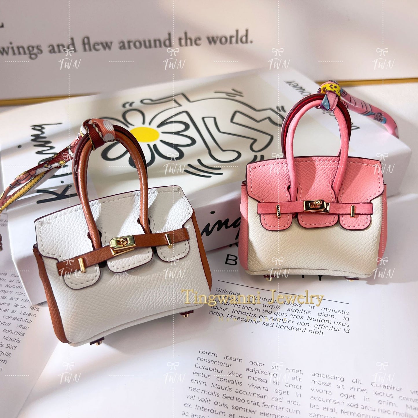 K4 Mini Two-Tone Handbag